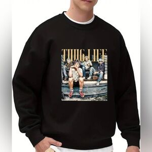 New “That Golden Thug Life” Graphic Sweatshirt-Size XL